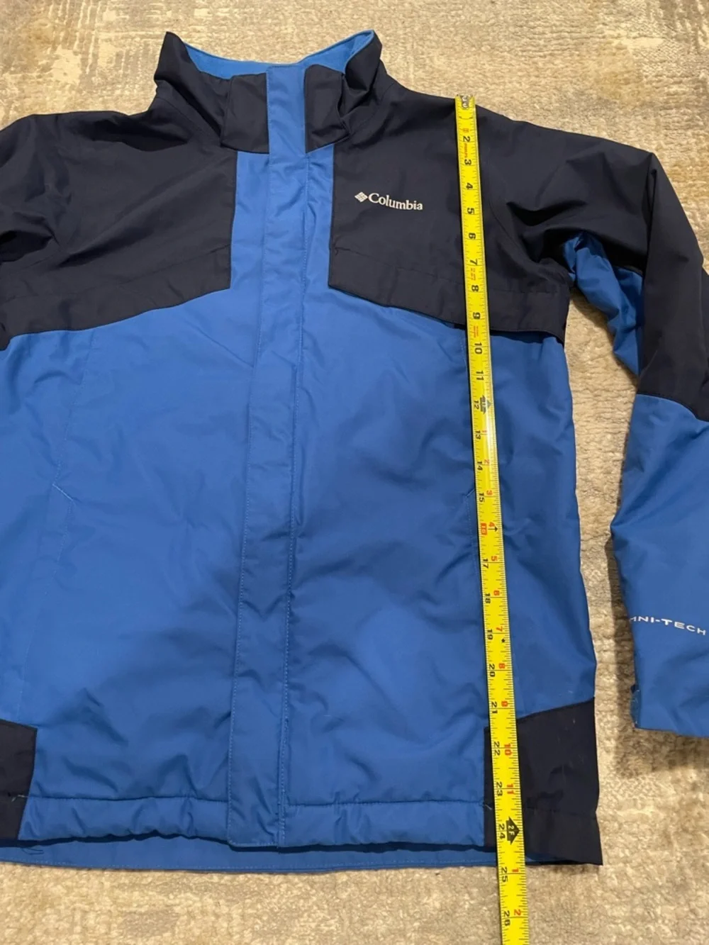 Columbia Boys Large Jacket Coat Blue Black Size Large 14/16